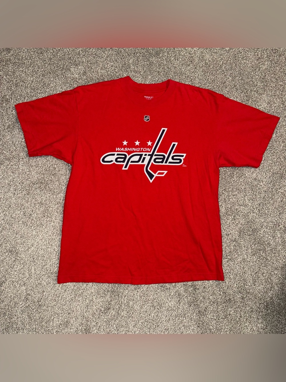 Reebok Alex Ovechkin Red Washington Capitals Short Sleeve Tee